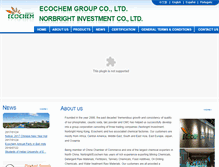 Tablet Screenshot of ecochem-group.com